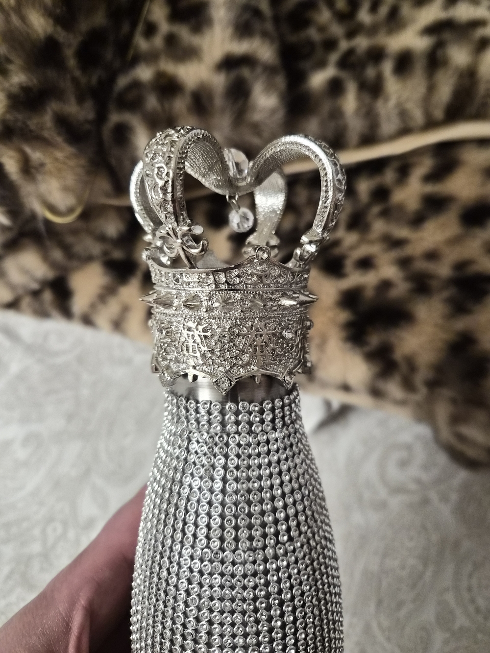 Silver Crystal Rhinestone Tumbler - Picture 2 of 4